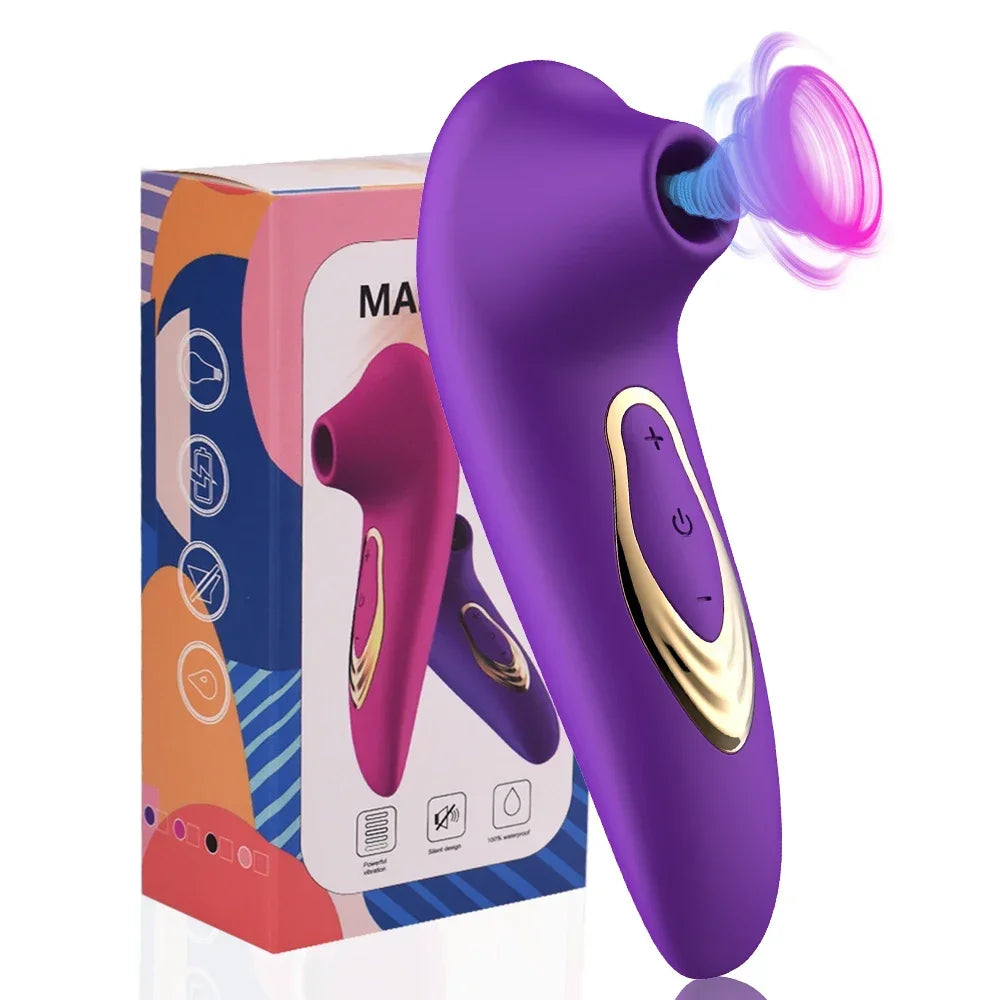 Clitoris Sucking Vibrator for Women Clit Clitoral Nipple Stimulator Massager Female Oral Vacuum Vibrating Sex Toys Adults Goods