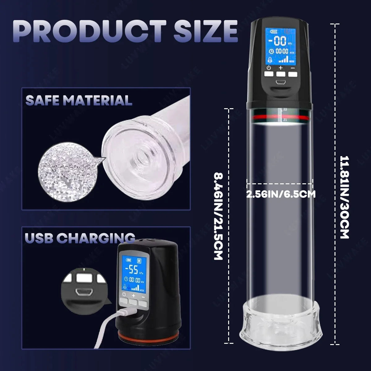Hannibal electric penis pump enlargement vacuum pump automatic penis enlargement extension pump Masturbation penis men's sex toy